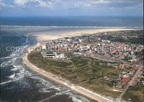 Borkum Nordseebad Suedstrand Fliegeraufnahme / Borkum /Leer LKR