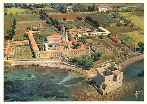 Ile Saint Honorat Alpes Maritimes Le Monastere Vue aerienne Fliegeraufnahme Kat. Cannes