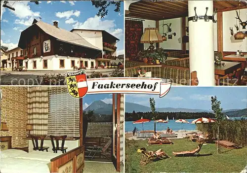 Faak am See Finkenstein Gasthof Pension Faakerseehof Kat. Finkenstein am Faaker See