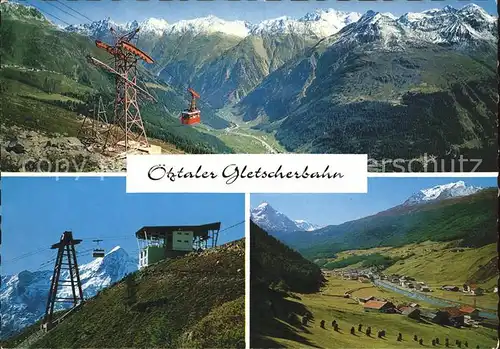 Soelden oetztal Seilbahn Mittelstation Nederkogl Gaislachkogel  Kat. Soelden