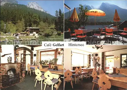 Hintersee Berchtesgaden Cafe Pension Gelfart Kat. Berchtesgaden