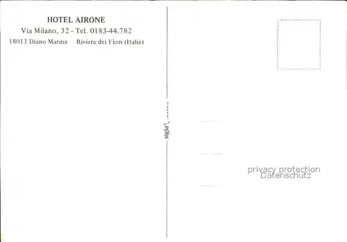 Diano Marina Hotel Airone  Kat. Italien