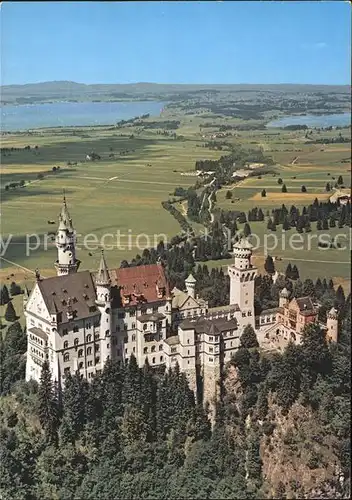 Fuessen Allgaeu Fliegeraufnahme Schloss Kat. Fuessen