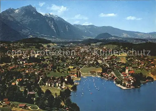 Spiez BE Fliegeraufnahme Kat. Spiez