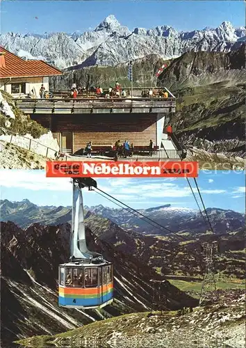 Nebelhorn Gipfelhuette Nebelhornbahn  Kat. Oberstdorf