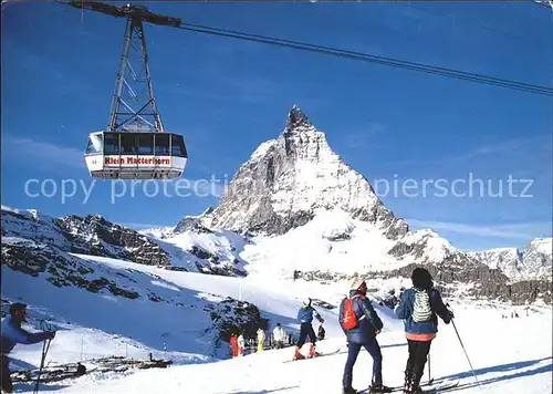 Zermatt VS Klein Matterhofn Luftseilbahn  Kat. Zermatt