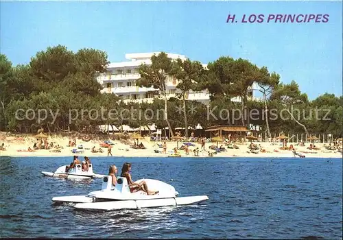 Alcudia Mallorca Hotel Los Principes Strandpartie Tretboote Kat. Spanien