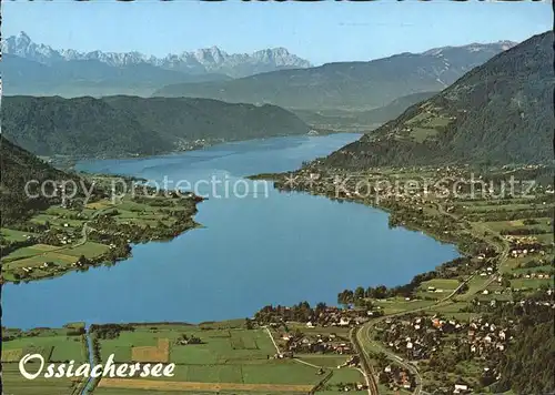 Ossiachersee Panorama mit Julische Alpen Steindorf Stiegl und Ossiach Kat. Ossiach