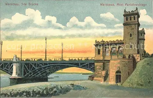 Warschau Masowien Most Poniatowskiego Kat. Warschau