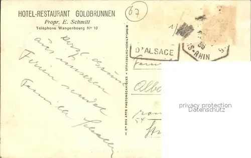 Obersteigen et la Plaine d Alsace Kat. Engenthal Wangenbourg