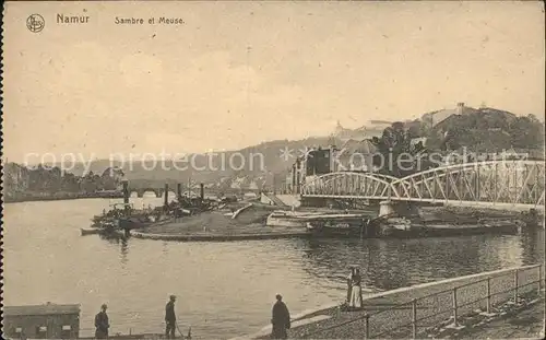 Namur Wallonie Sambre et Meuse Pont Kat. 