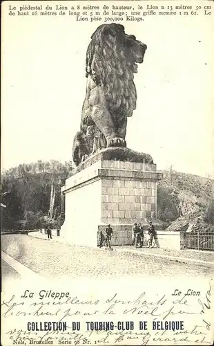La Gileppe Le Lion Monument Collection du Touring Club de Belgique Kat. 