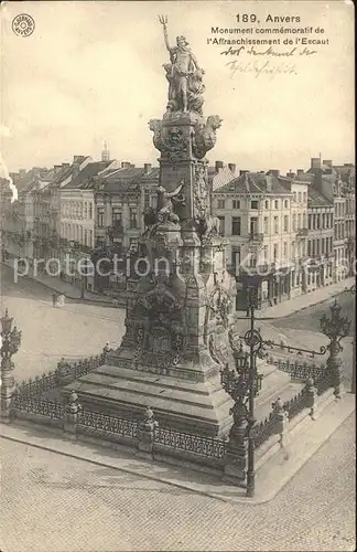 Anvers Antwerpen Monument commemoratif de l Affranchissement de l Escaut Kat. 