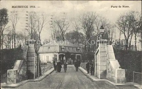 Maubeuge Nord Porte de Mons Pont Kat. Maubeuge