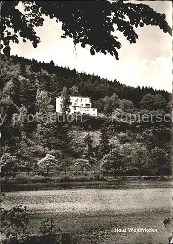 Herzhausen Edersee Haus Waldfrieden Kat. Edertal