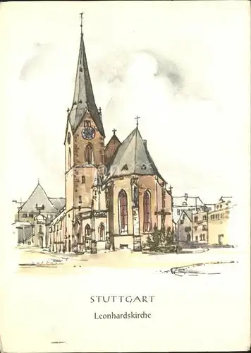 Stuttgart Leonhardskirche Kat. Stuttgart