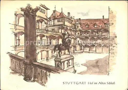 Stuttgart Hof im Alten Schloss Kat. Stuttgart