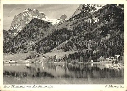 Hintersee Berchtesgaden mit der Reiteralpe Kat. Berchtesgaden