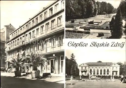 Cieplice Slaskie Zdroj Sanatorium Park zdrojowy Kat. Warmbrunn Riesengebirge