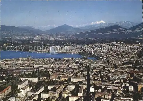 Geneve GE Fliegeraufnahme mit Mont Blanc Kat. Geneve