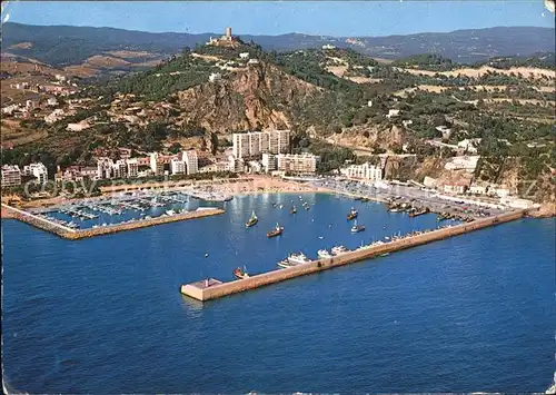 Blanes Fliegeraufnahme Hafen Costa Brava Kat. Costa Brava