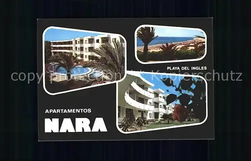 Playa del Ingles Gran Canaria Apartamentos Nara Kat. San Bartolome de Tirajana