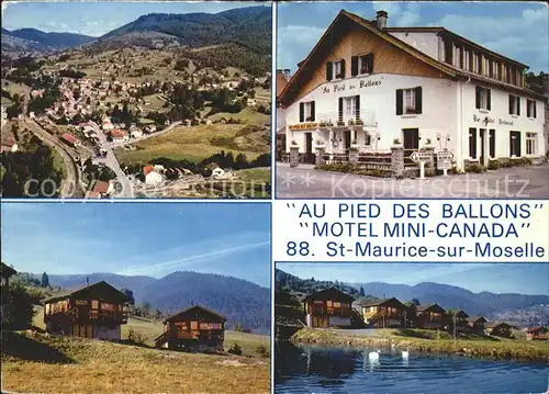 Vosges Vogesen Region St Maurice sur Moselle Au Pied des Ballons Motel Mini Canada Kat. Gerardmer