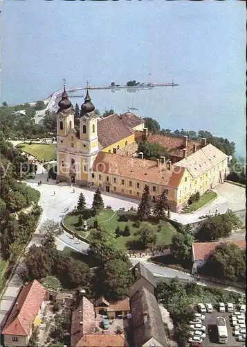 Tihany Abteikirche Fliegeraufnahme Kat. Ungarn