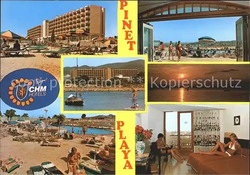 San Antonio Abad Hotel Pinet Playa Zimmer Strandpartie Kat. Ibiza Spanien