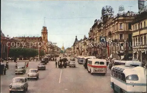 Leningrad St Petersburg Nevsky Prospekt Kat. Russische Foederation