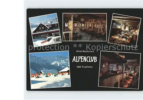 Engelberg OW Hotel Restaurant Alpenclub Kat. Engelberg