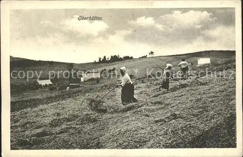 Oberhuetten Elsass Frauen bei der Feldarbeit
