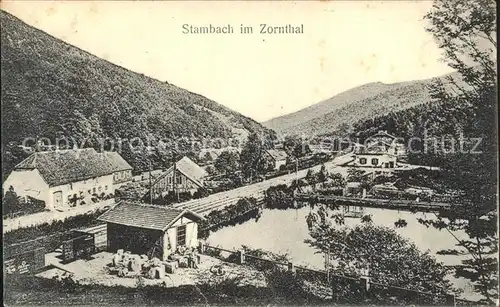 Stambach Bas Rhin Panorama Zorntal Eisenbahn Kat. Zabern