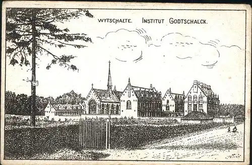 Wytschaete Institut Godtschalck Kuenstlerkarte Kat. 