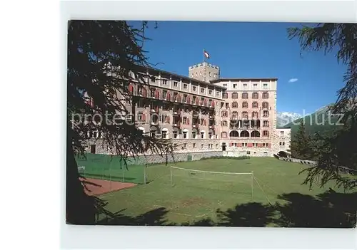 Zuoz GR Alpenschloss Hotel Castell  Kat. Zuoz