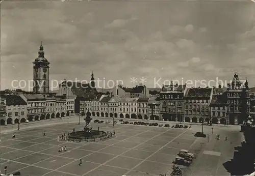 Budejovice Zizkovo namesti Kat. Tschechische Republik