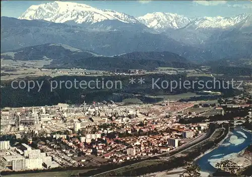 Pont de Claix Vue generale Le Taillefer Kat. Isere