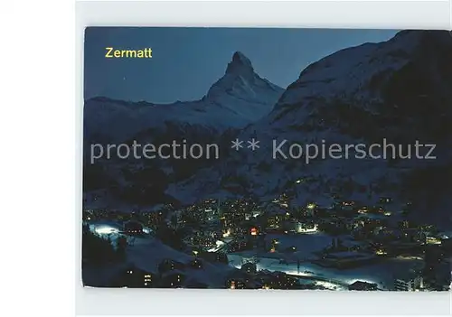 Zermatt VS Matterhorn Mt Cervin Kat. Zermatt