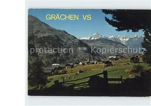 Graechen VS Bietschhorn Aletschhorn Kat. Graechen