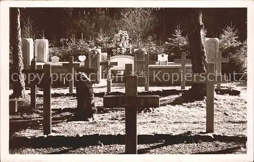 Alsace Elsass Cimetiere des Chasseurs Carrefour Duchesne Kat. Epinal