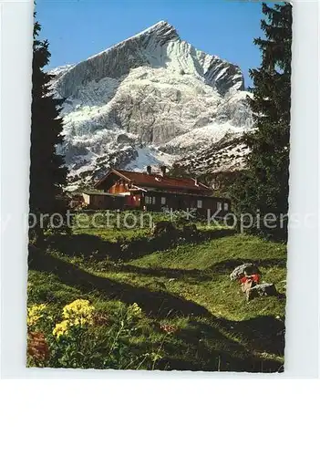 Alpspitze mit Kreuzalm Kat. Garmisch Partenkirchen