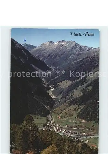 Flueelapass Susch Pass Strasse Flueela Schwarzhorn / Flueela /Rg. Davos Dorf