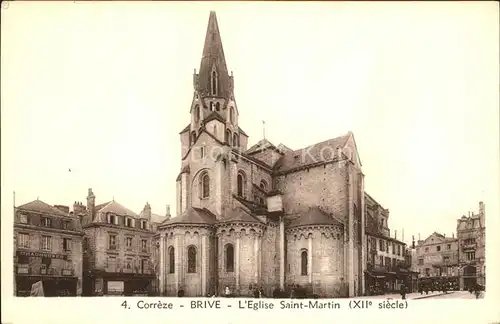 Brive Correze Eglise Saint Martin XII siecle Kat. Correze