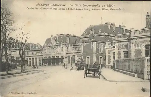 Mezieres Charleville La Gare Bahnhof Kat. Charleville Mezieres