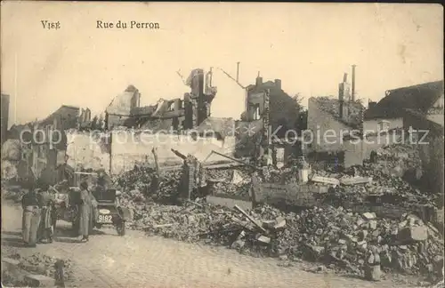 Vise Rue du Perron Ruines Grande Guerre 1. Weltkrieg Kat. 