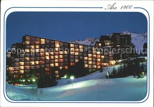 Les Arcs Savoie La station le soir Kat. Bourg Saint Maurice