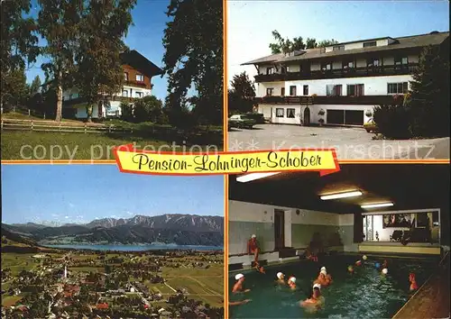St Georgen Attergau Hotel Pension Lohninger Schober Panorama Hallenbad Kat. Voecklabruck