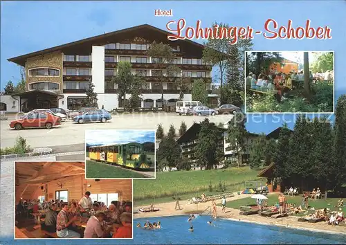 St Georgen Attergau Hotel Lohninger Schober Gastraum Schwimmbad Kat. Voecklabruck