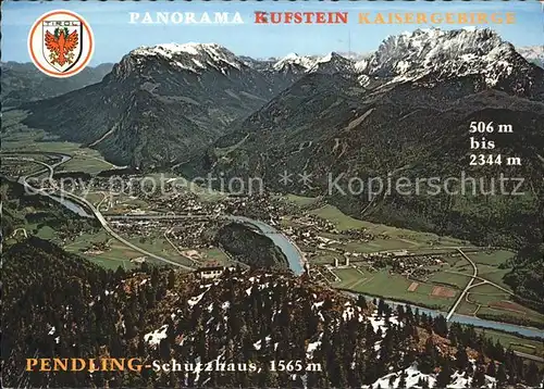 Kufstein Tirol Panorama Pending Schutzhaus Kat. Kufstein