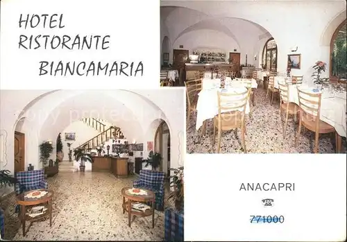 Anacapri Hotel Ristorante Biancamaria Details Kat. Italien